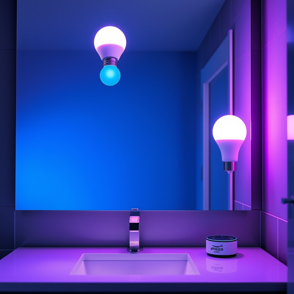 smart bulb in action