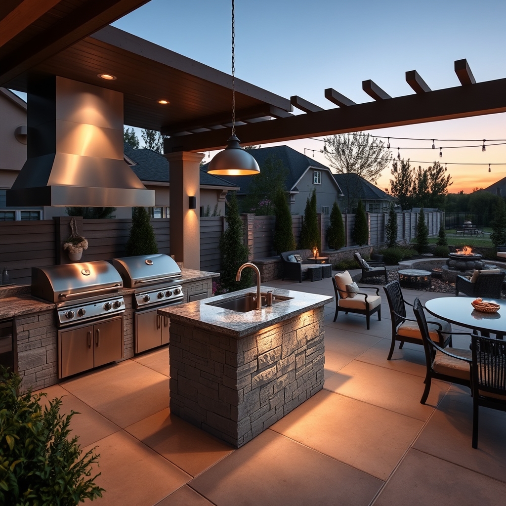 Outdoor kitchen design - Illustration 1