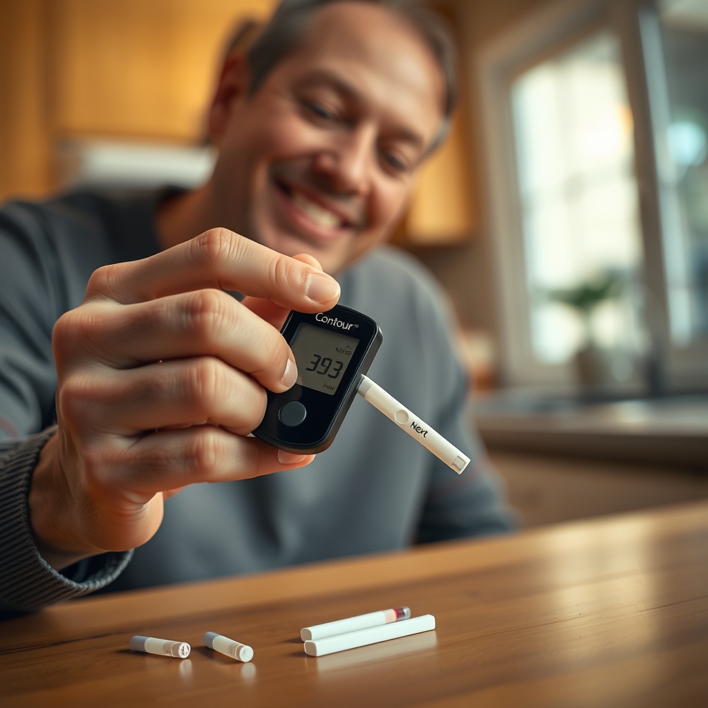 glucose strips in action