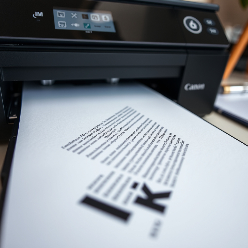 Canon ink in action