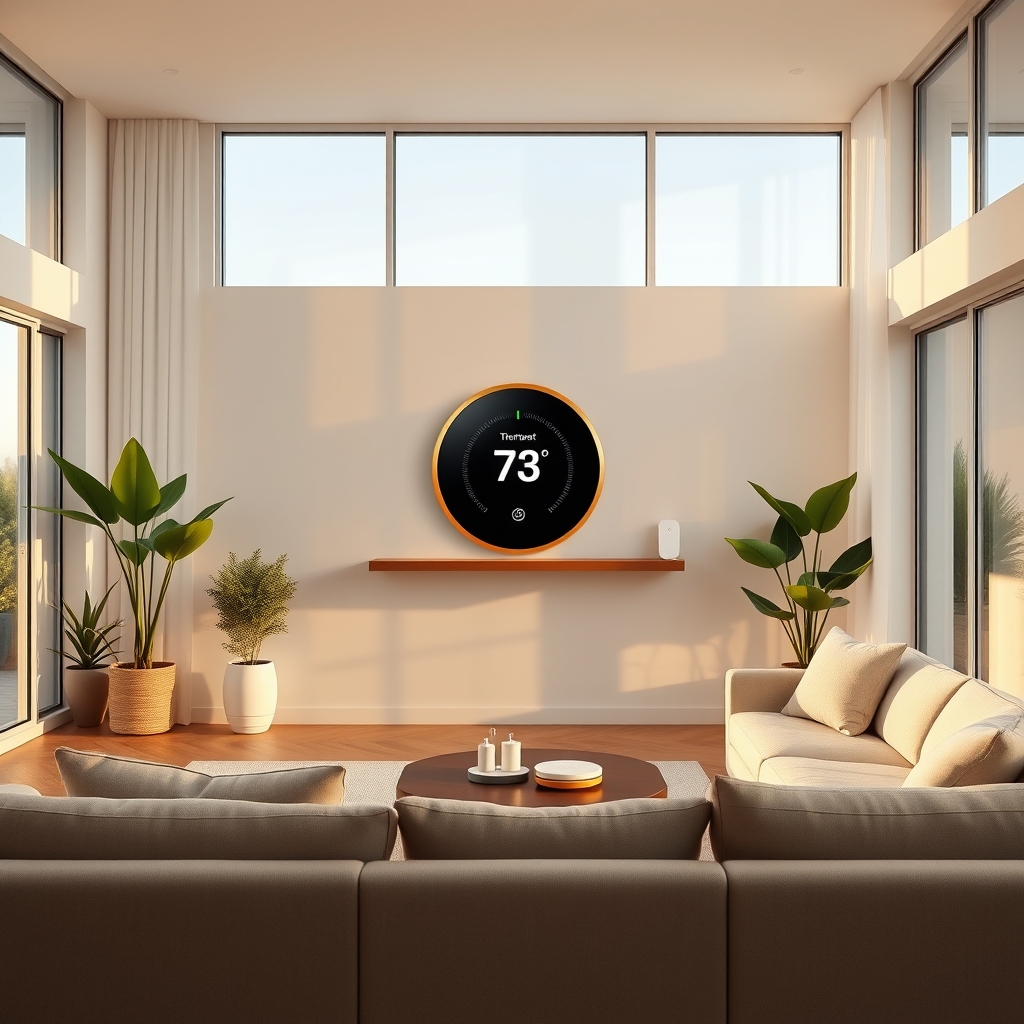 learning thermostat product view