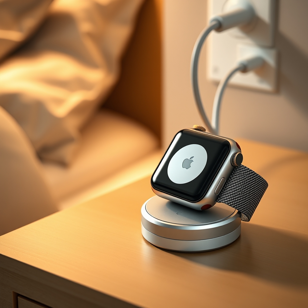 apple charger in action