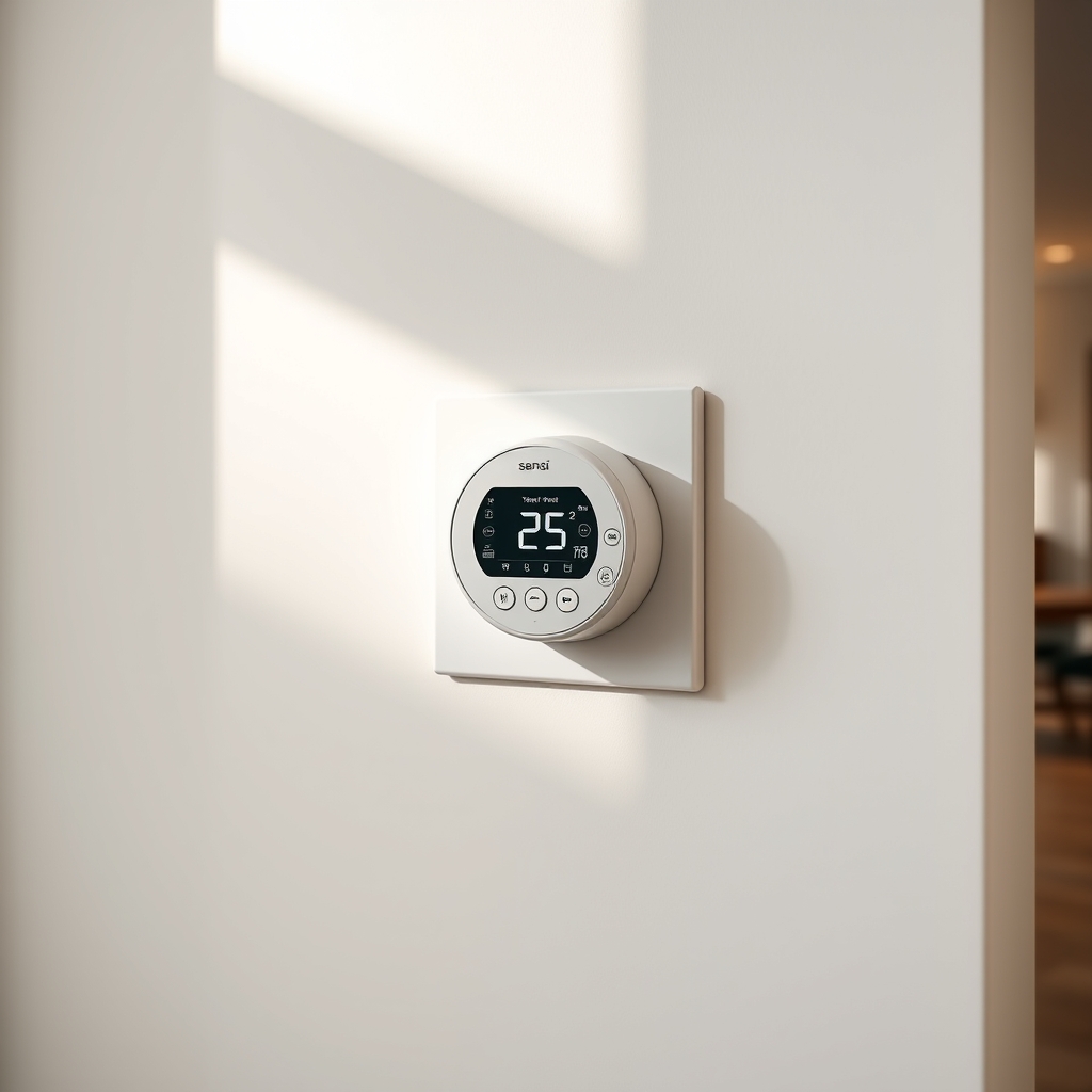 thermostat wallplate in action