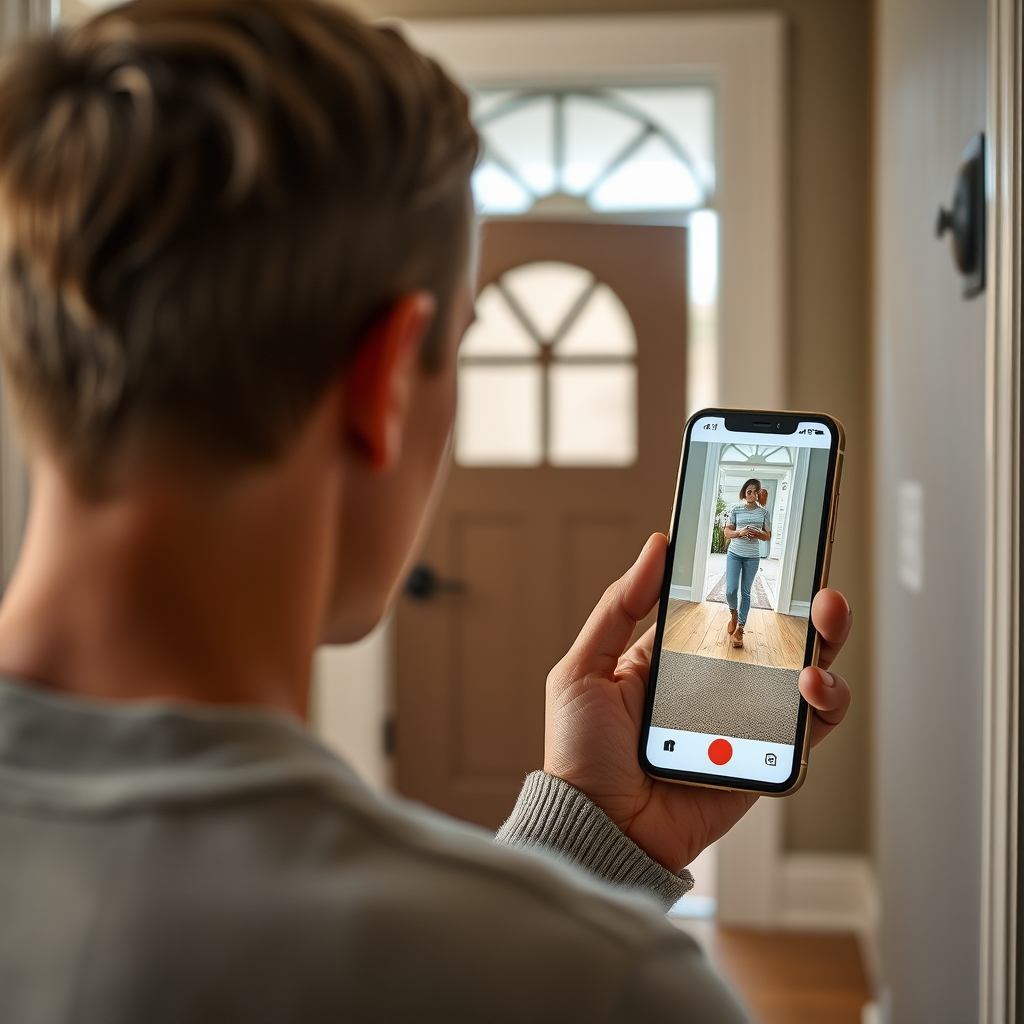 video doorbell in action
