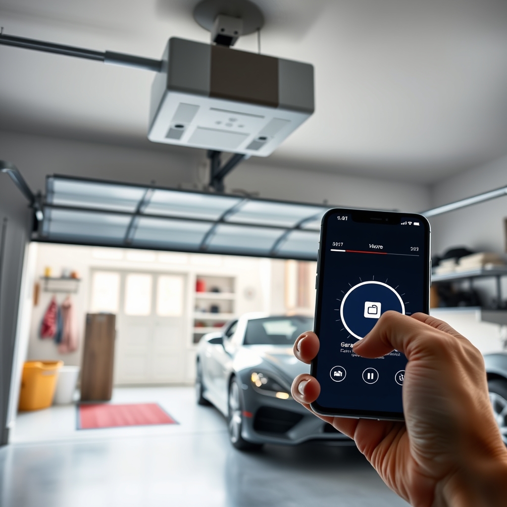 garage opener in action