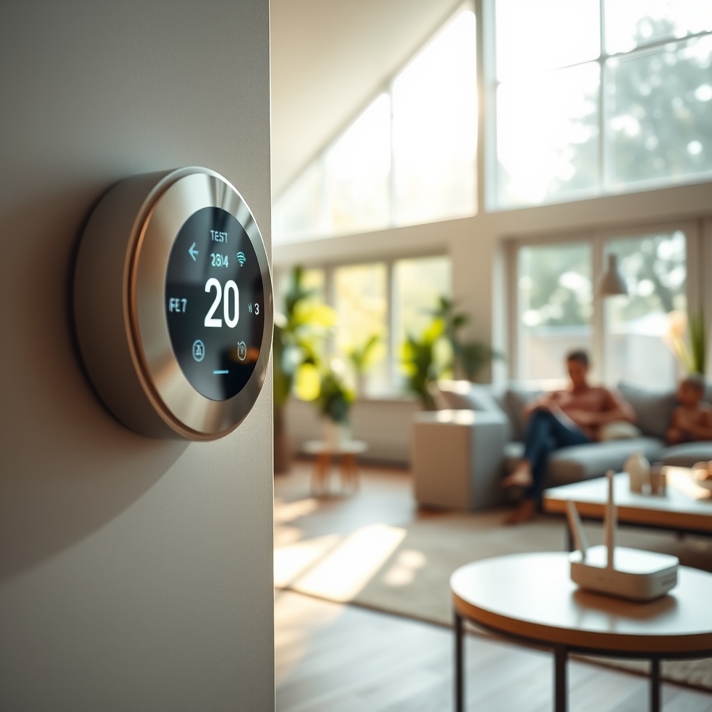 smart thermostat product view