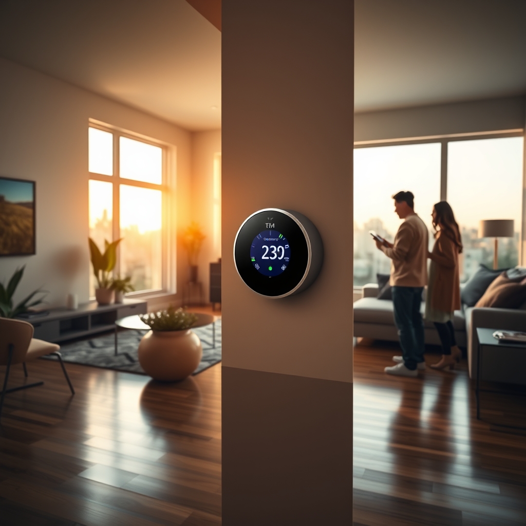 smart thermostat product view
