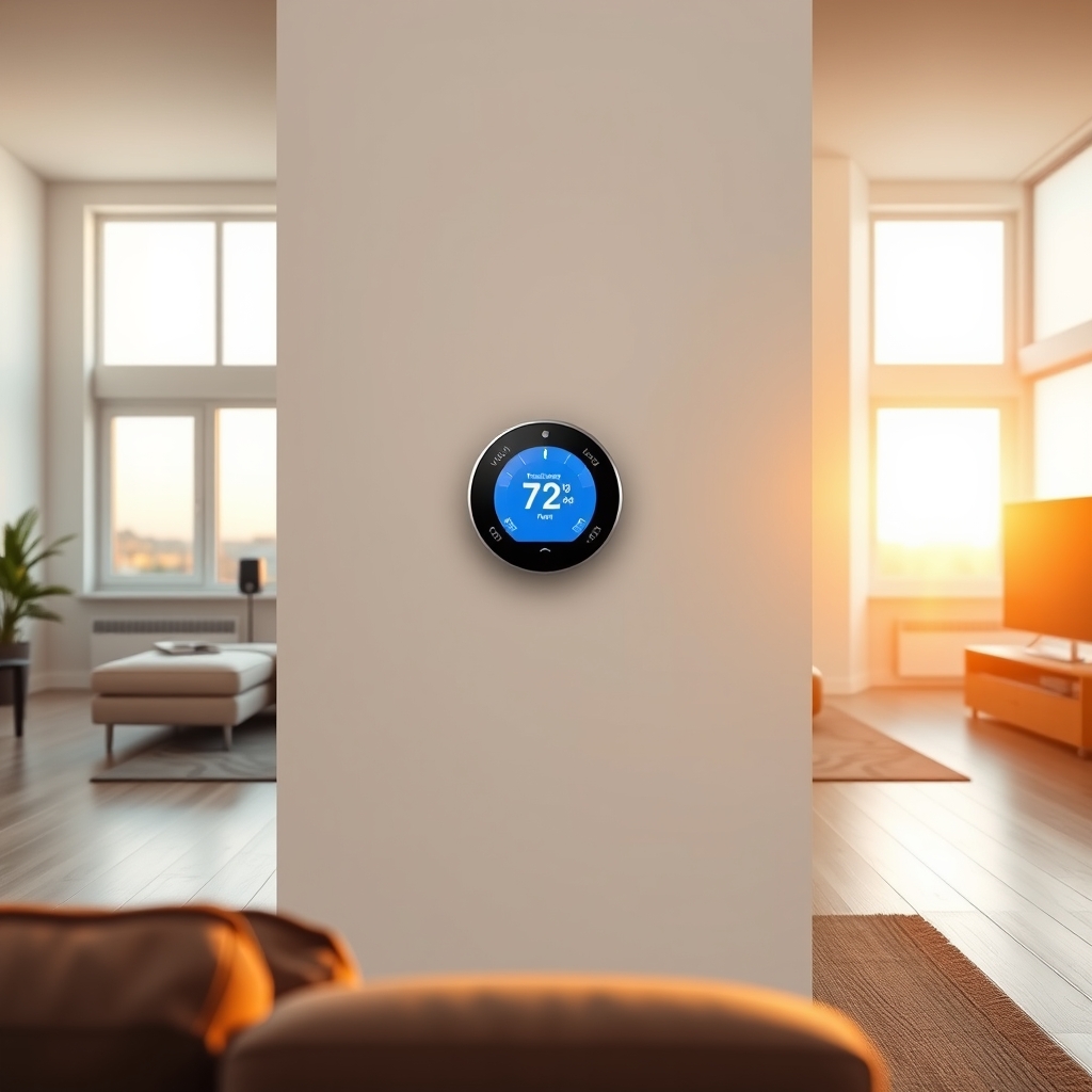 smart thermostat product view