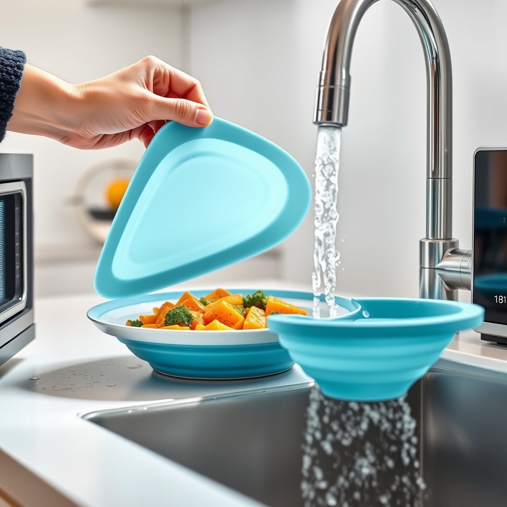 microwave cover in action