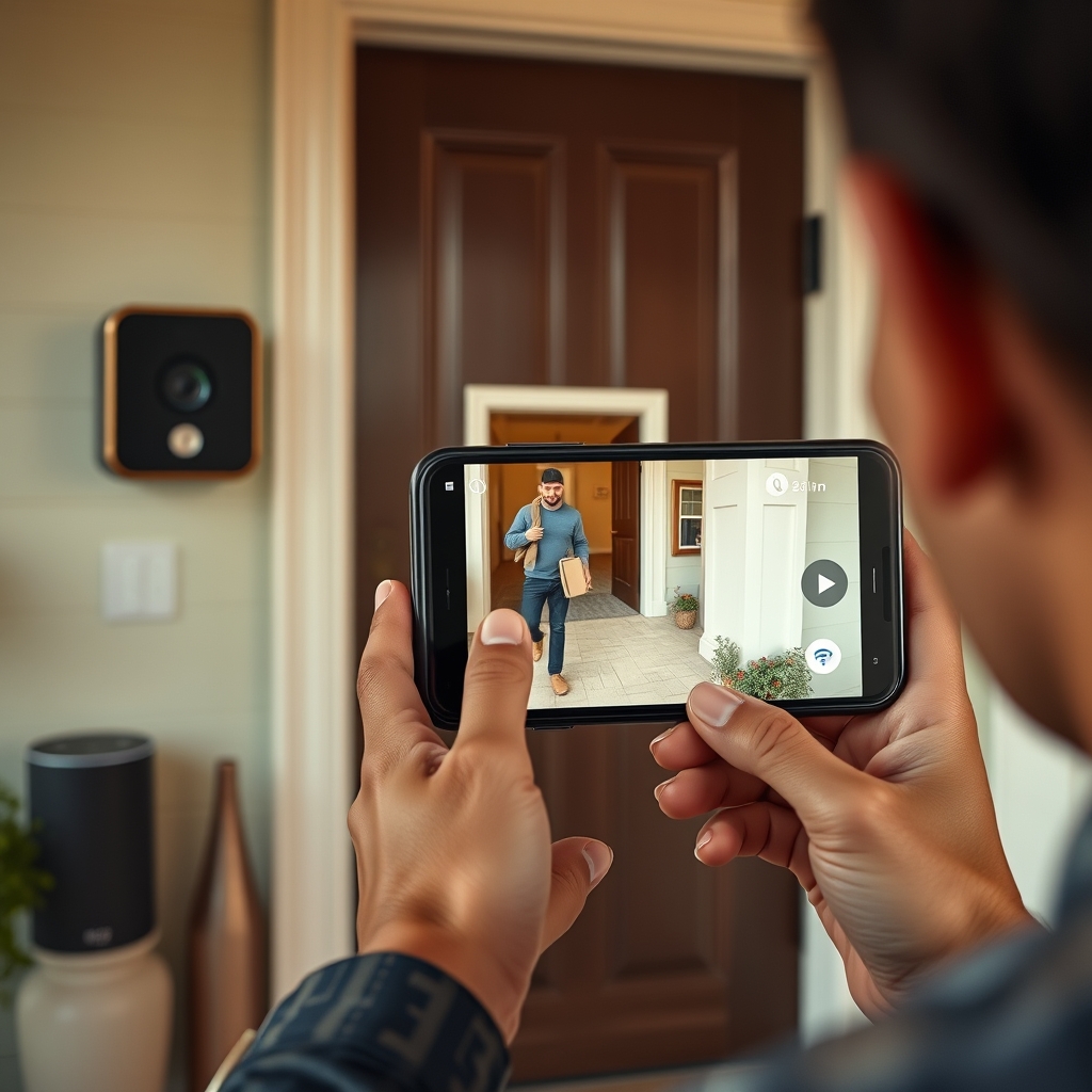 ring doorbell in action
