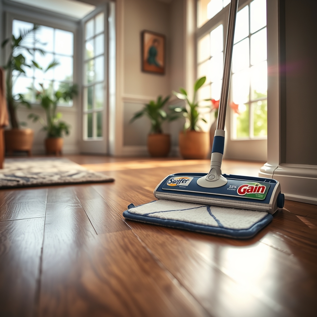 Swiffer pads in action