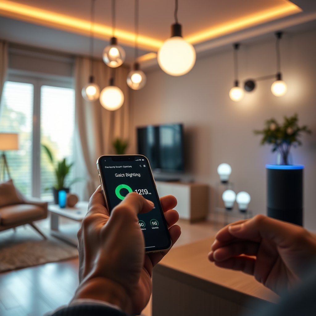 smart bulbs in action