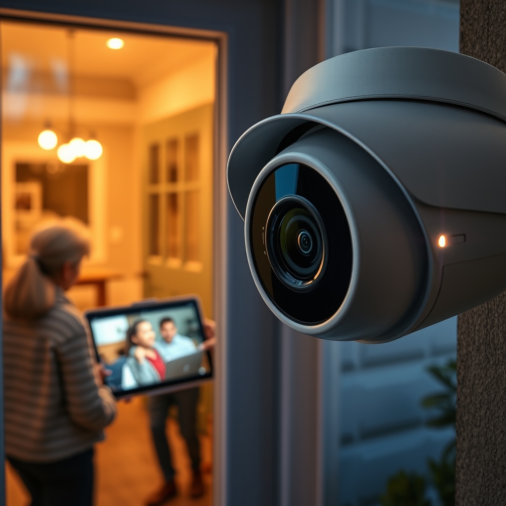 outdoor camera in action