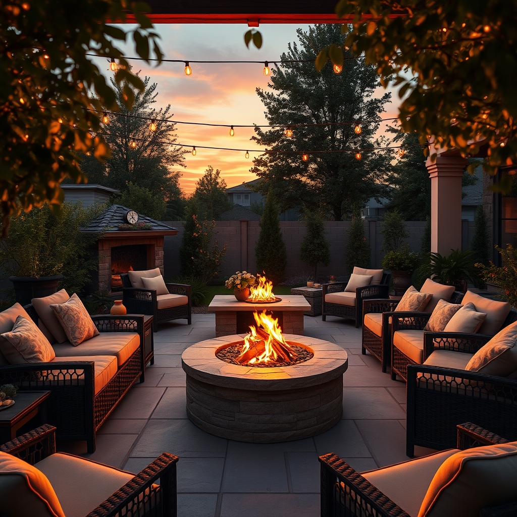 Fire pit patio ideas - Illustration 1
