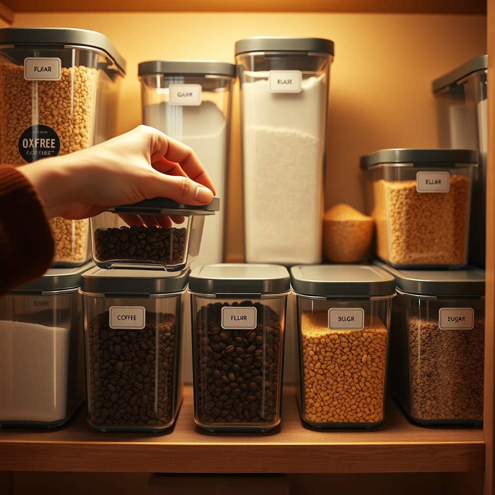 airtight container in action