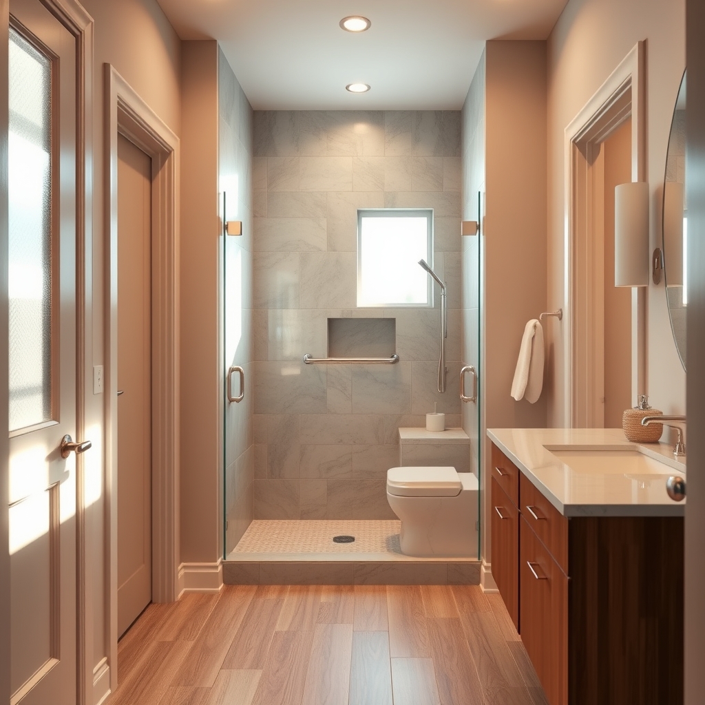 aging in place bathroom remodel - Illustration 1
