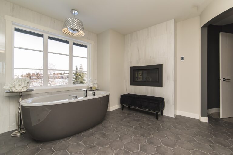 beautiful shot modern house bathroom with technology art TheHomeQuality