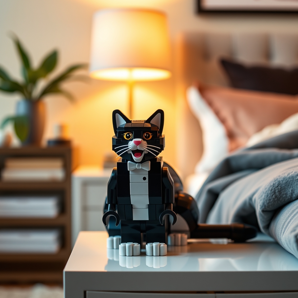 LEGO Cat in action