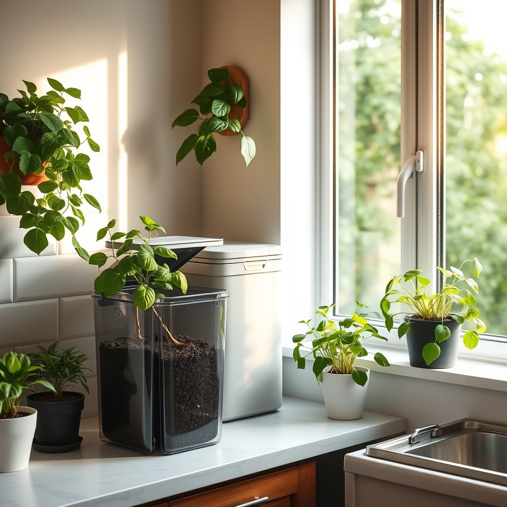 countertop composter indoor - Illustration 3