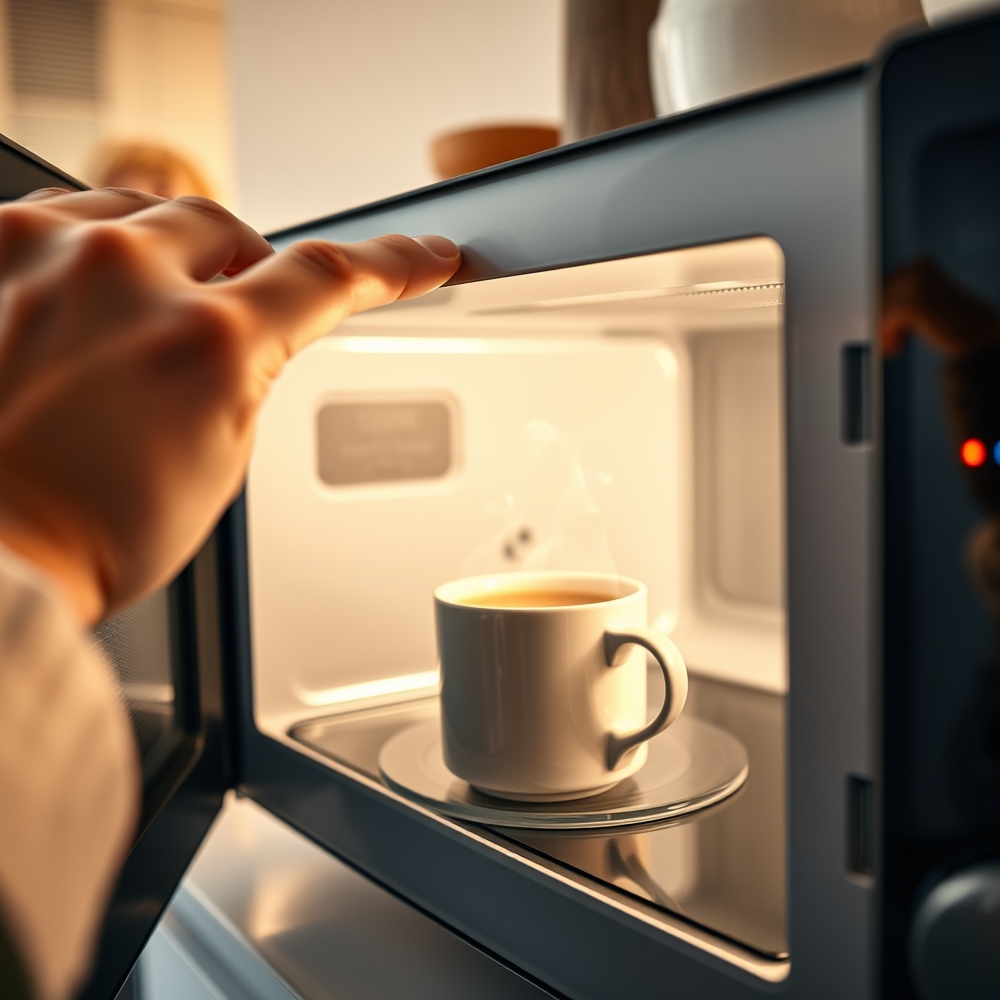 compact microwave in action
