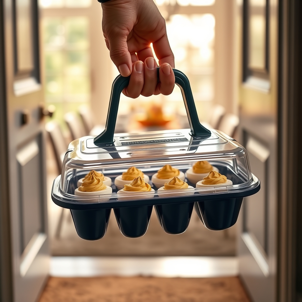 egg carrier in action