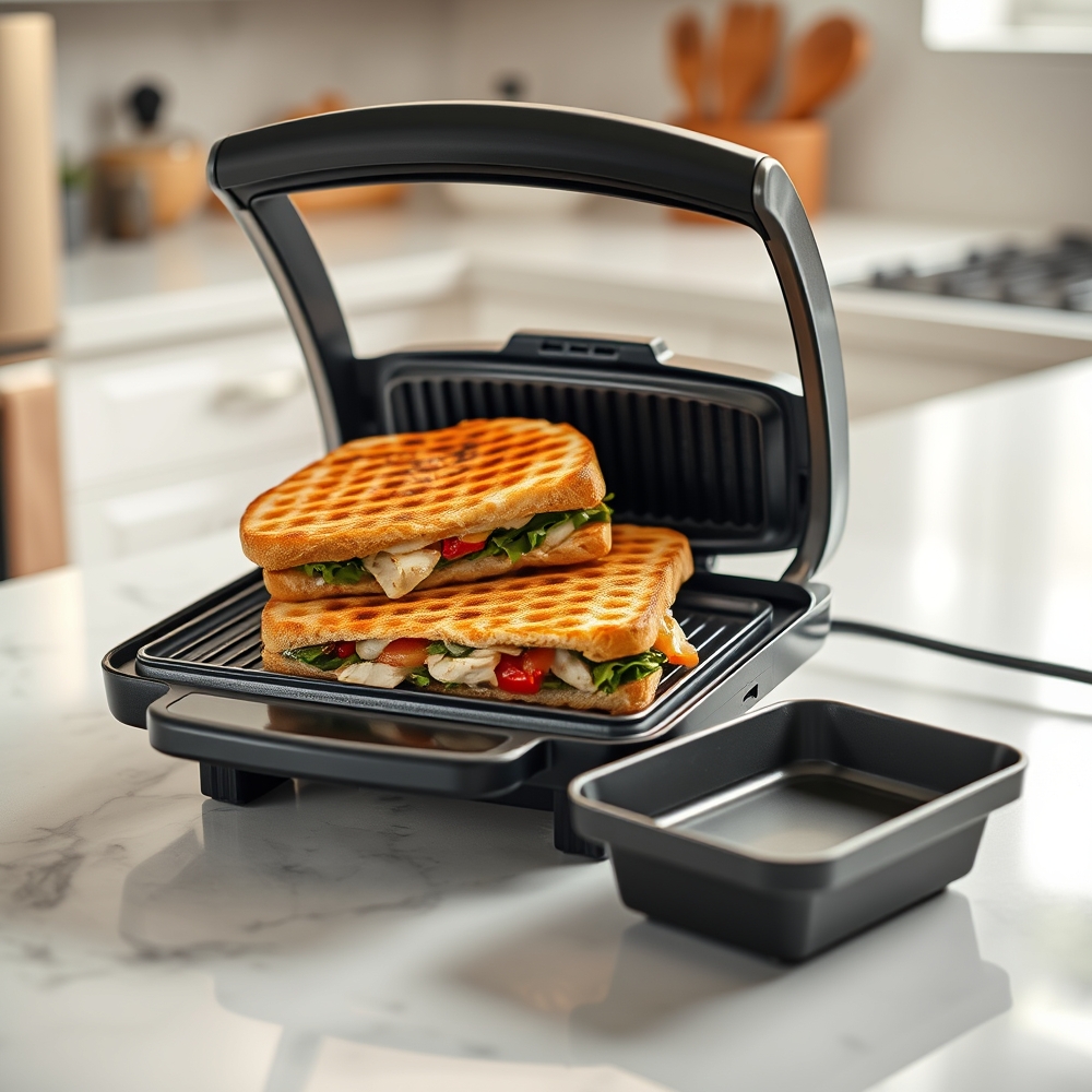 mini grill in action