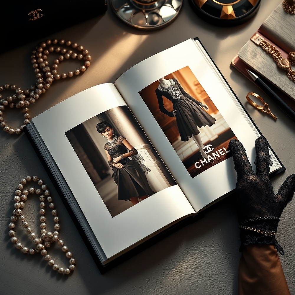 chanel book in action