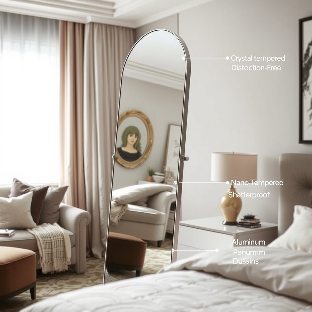 arched mirror in action