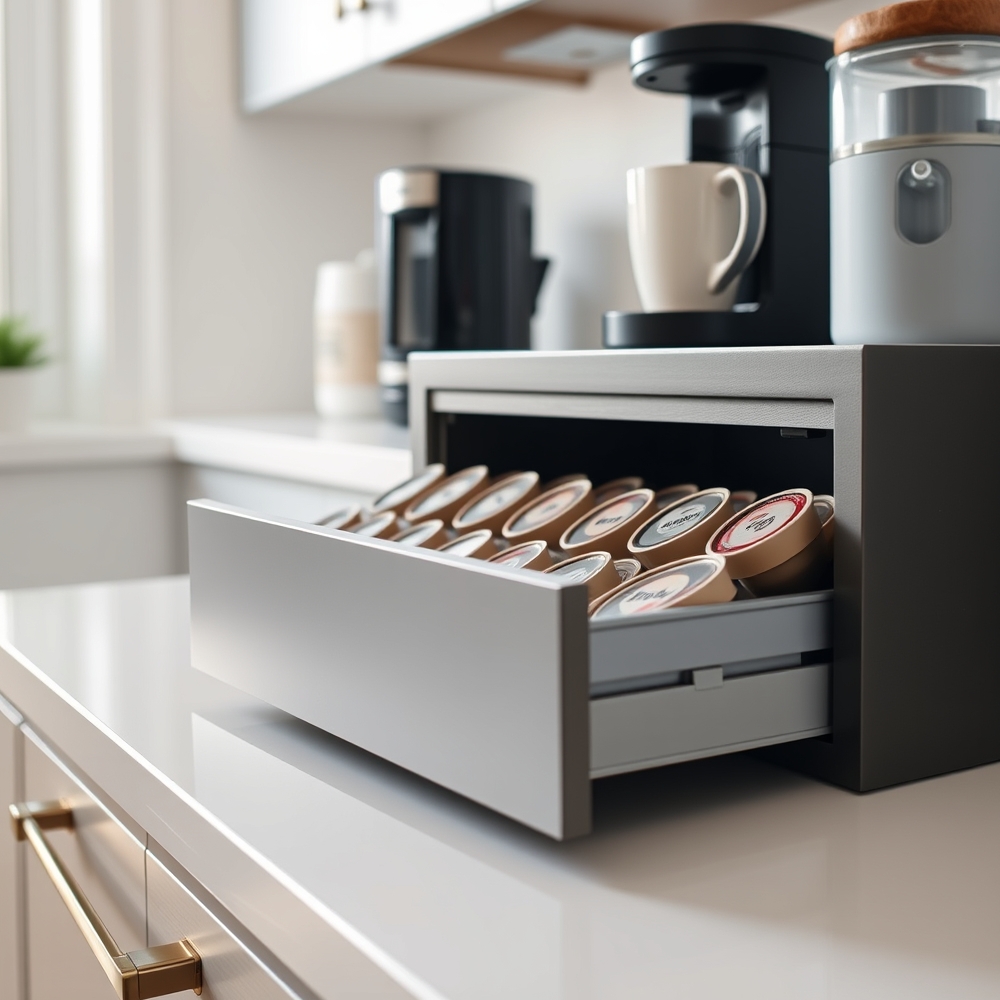coffee drawer in action