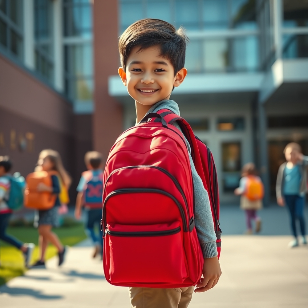 kids backpack product view