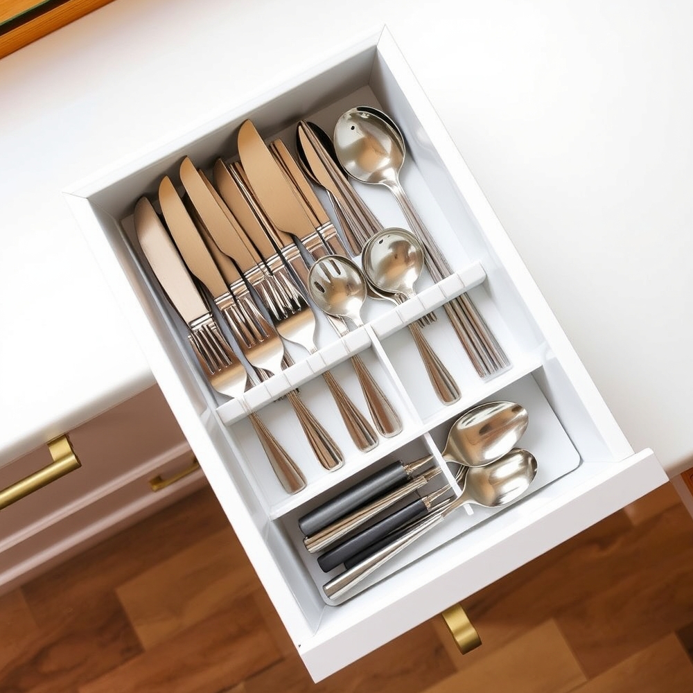 utensil organizer in action