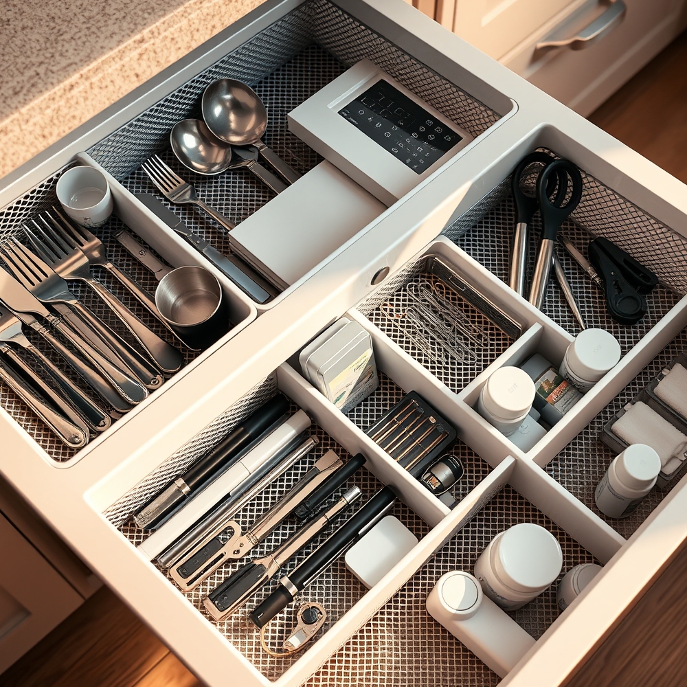 drawer organizer in action