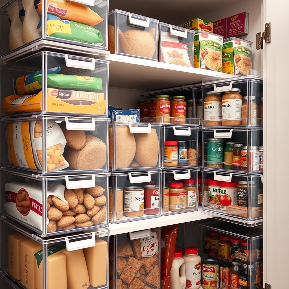 pantry organizer in action