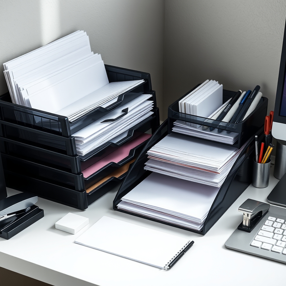 desk organizer in action