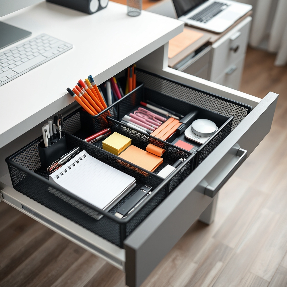 desk organizer in action