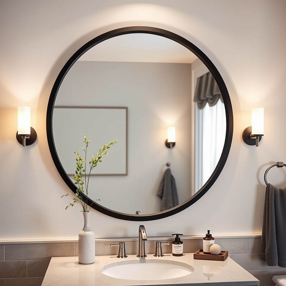 round mirror in action