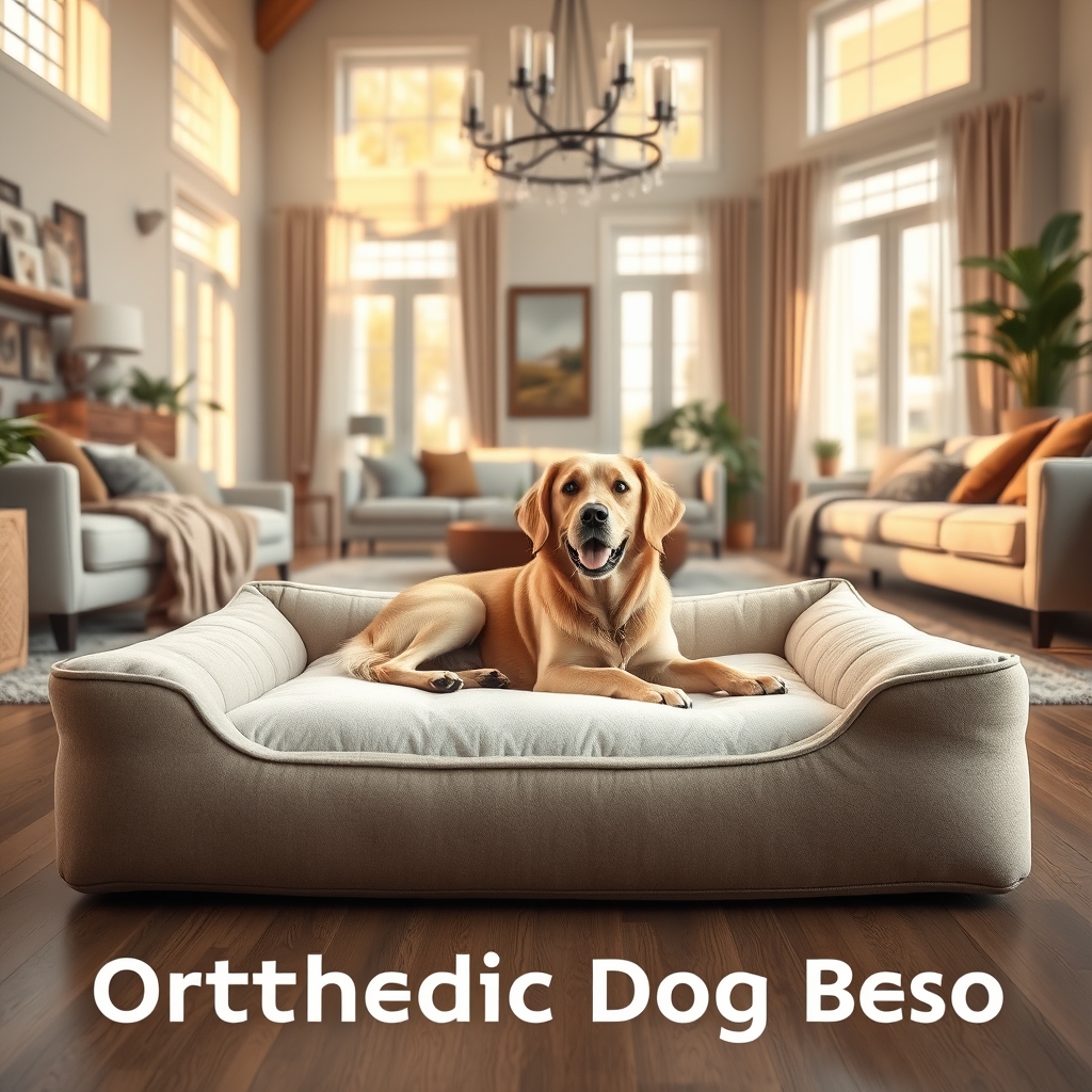 orthopedic dog bed memory foam - Illustration 1