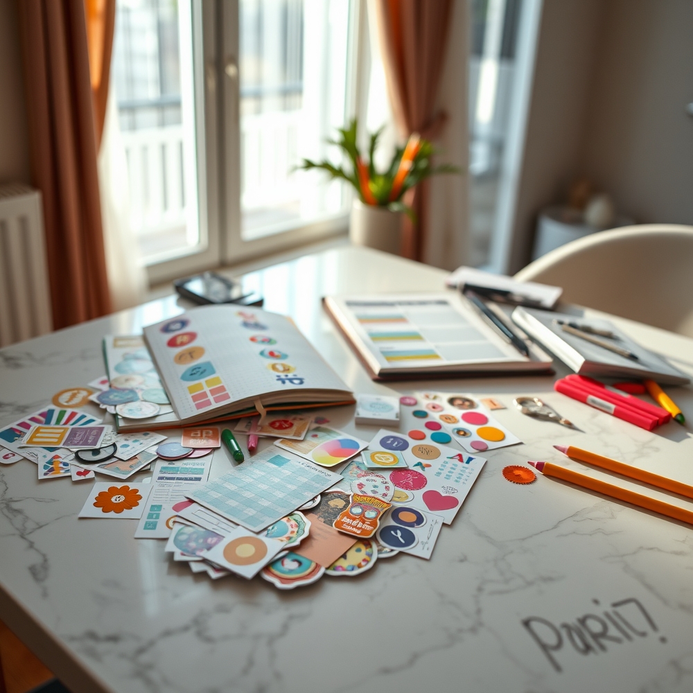 planner stickers product view