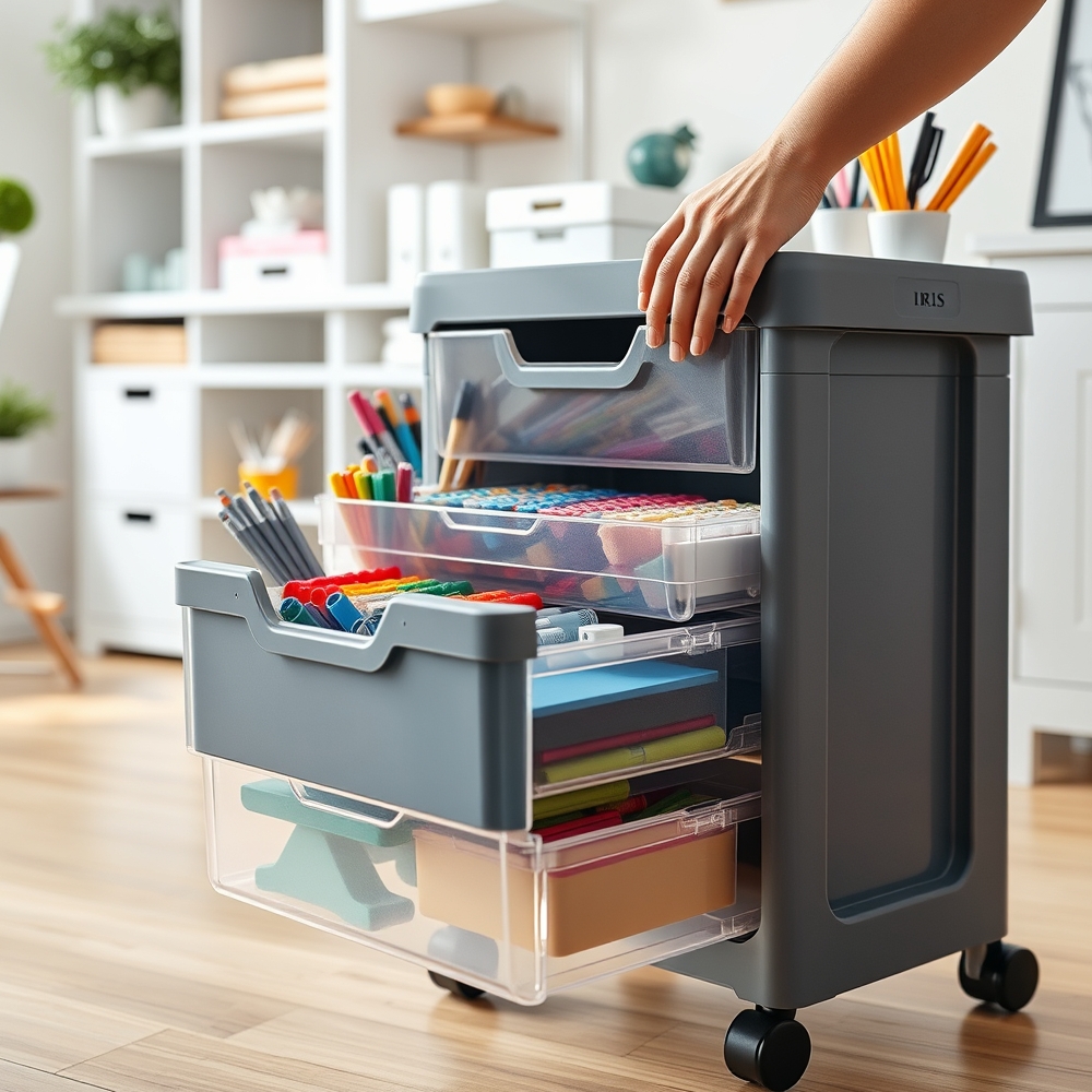 storage cart in action