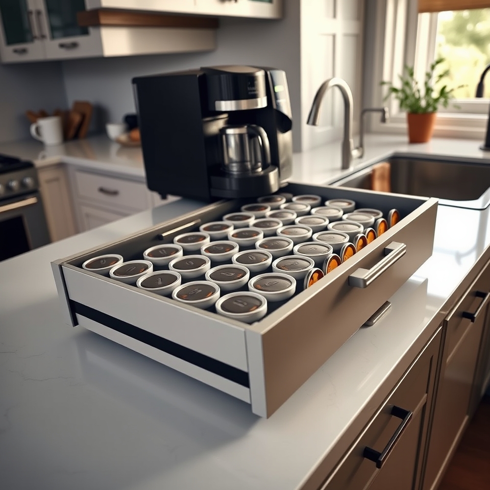 coffee drawer in action