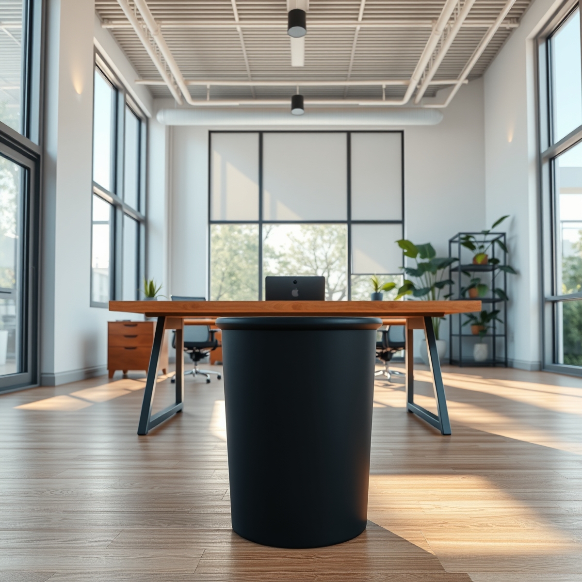 resin wastebasket product view