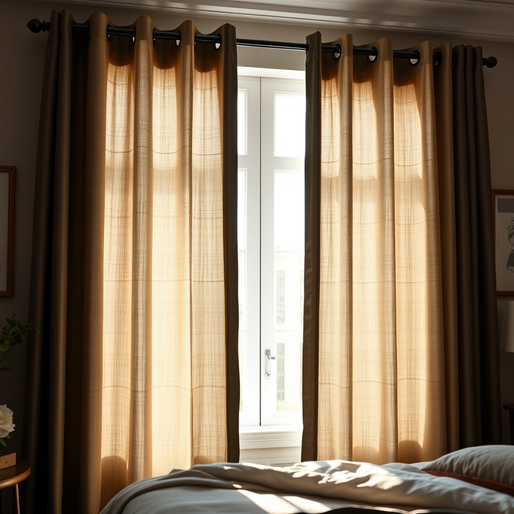 blackout curtains in action
