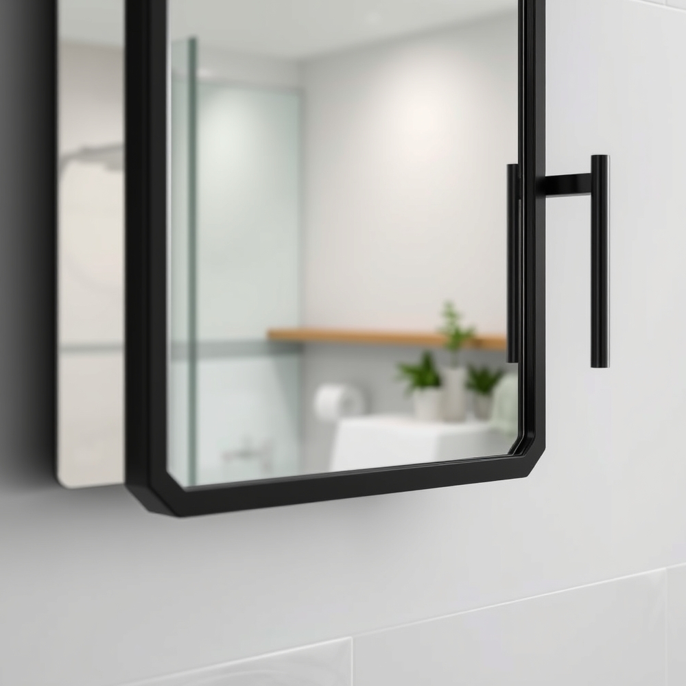 bathroom mirror in action