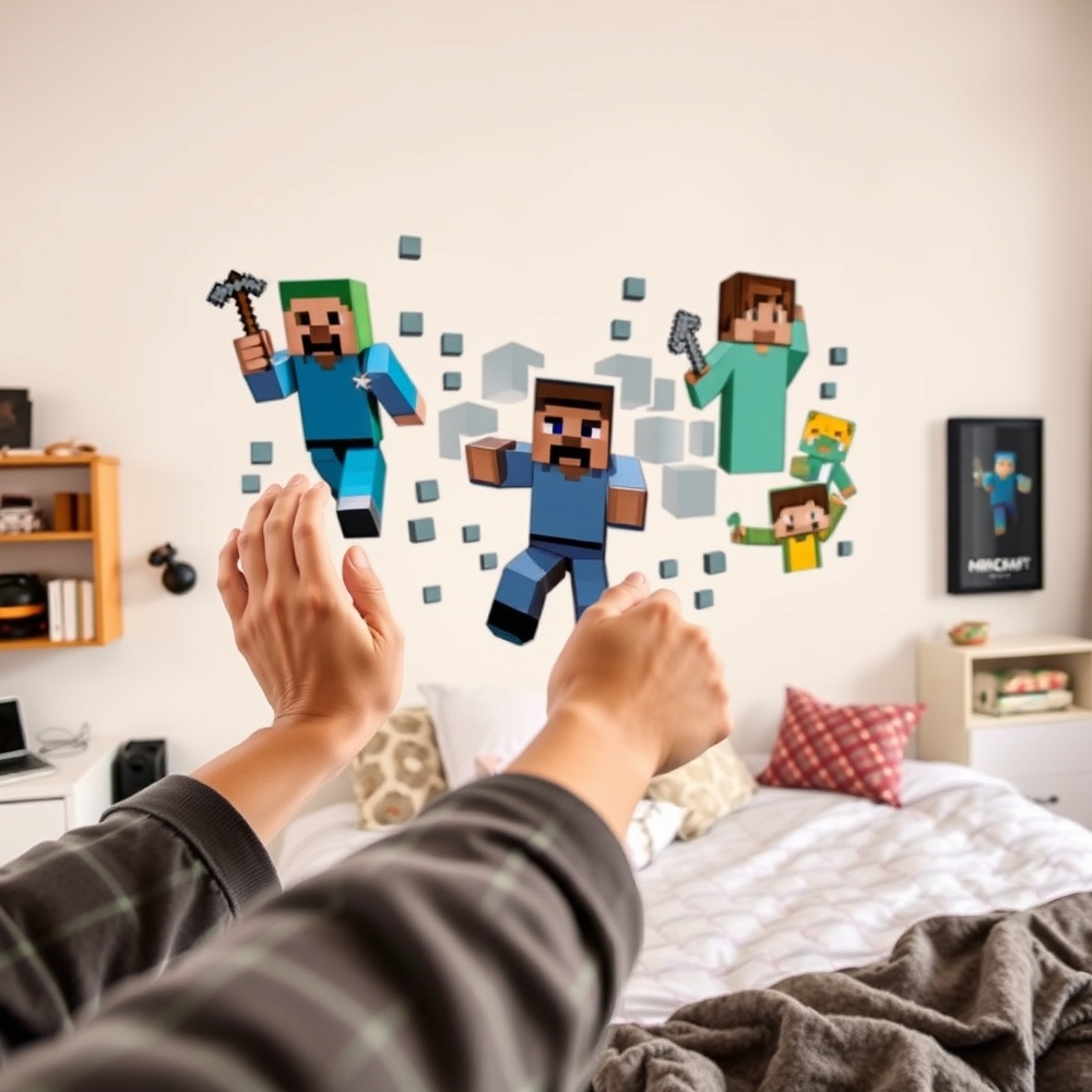 minecraft decals in action