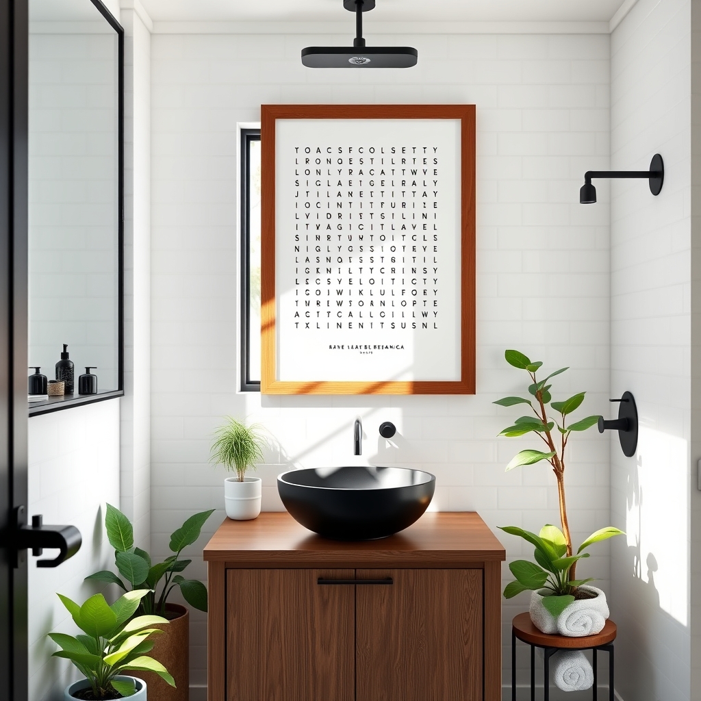 bathroom wallart product view