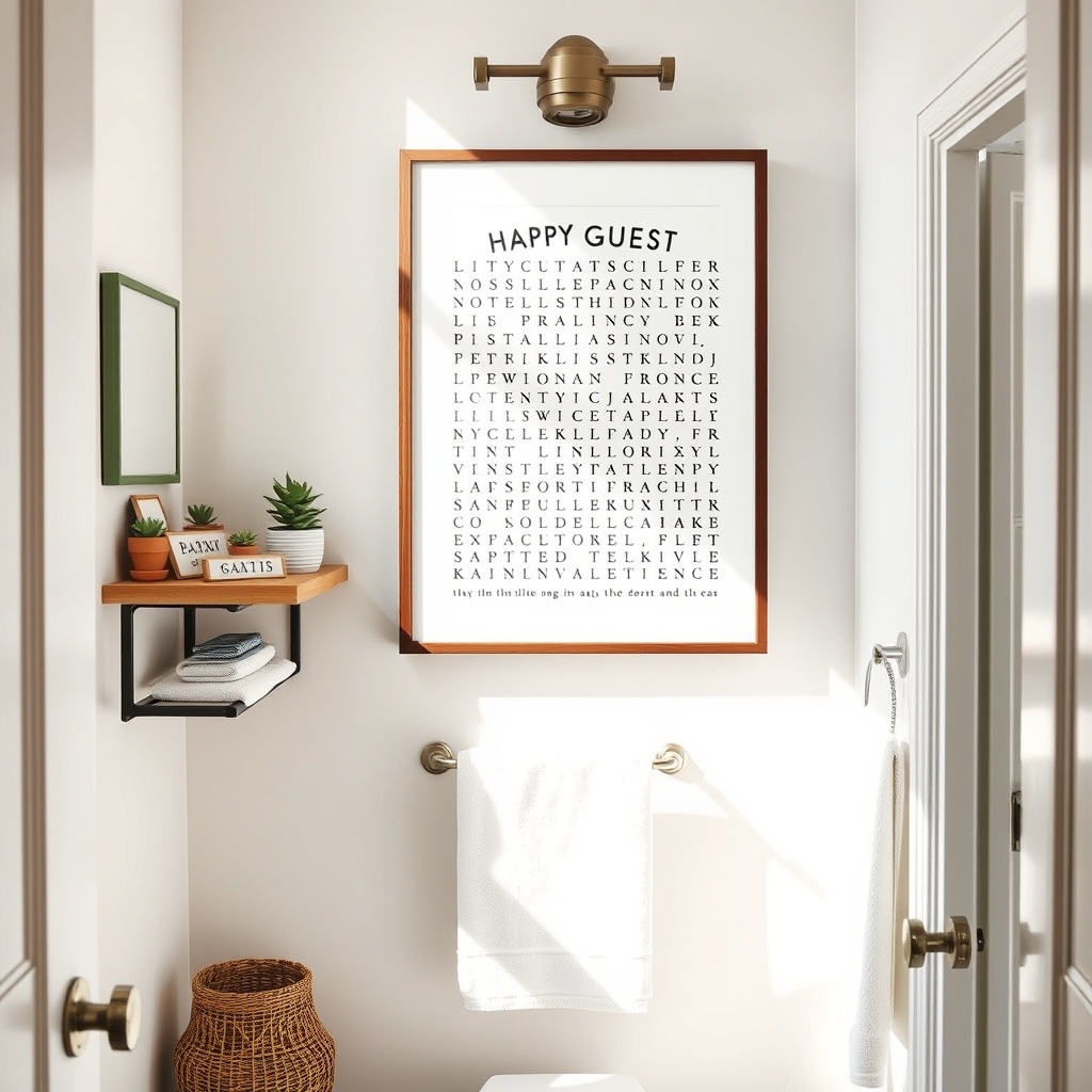 bathroom wallart in action