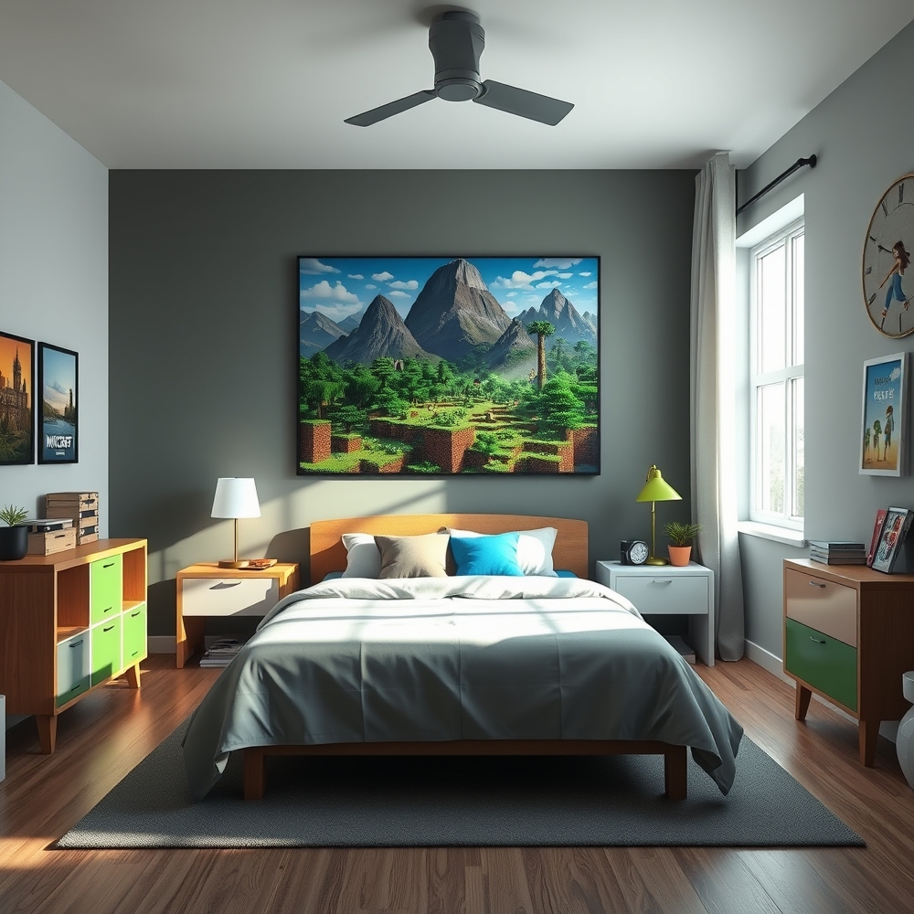 minecraft poster product view