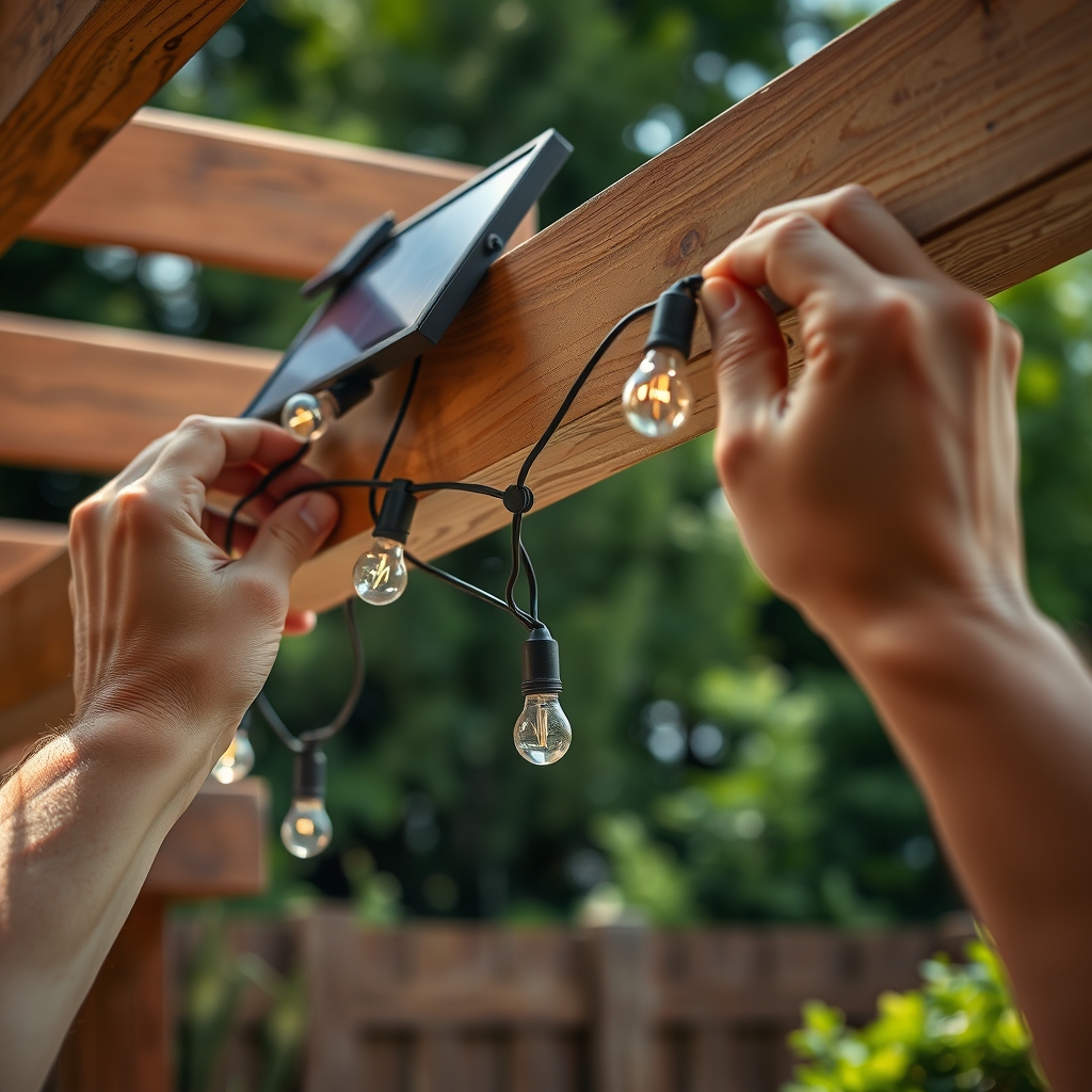 outdoor solar string lights - Illustration 2