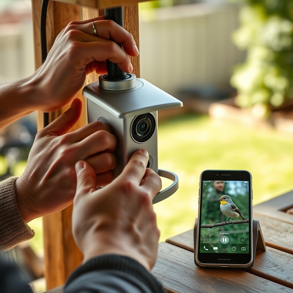 smart bird feeder with camera - Illustration 2