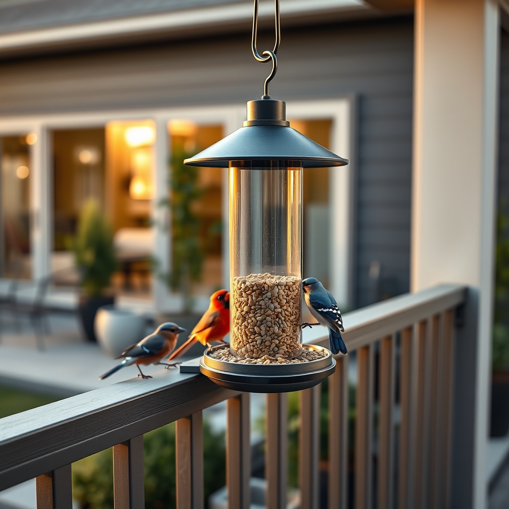smart bird feeder with camera - Illustration 1